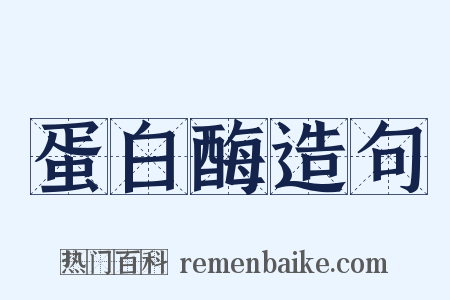蛋白酶造句是什么意思的图片